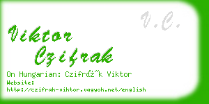 viktor czifrak business card